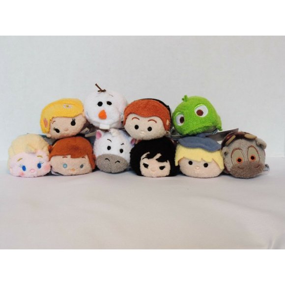 Disney Tsum Tsum Frozen Tangled Mini Plush 3.5 Inch Lot 10 New Elsa Olaf Anna - Picture 10 of 12